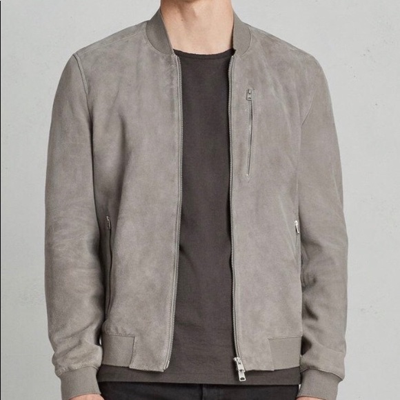 suede gray jacket